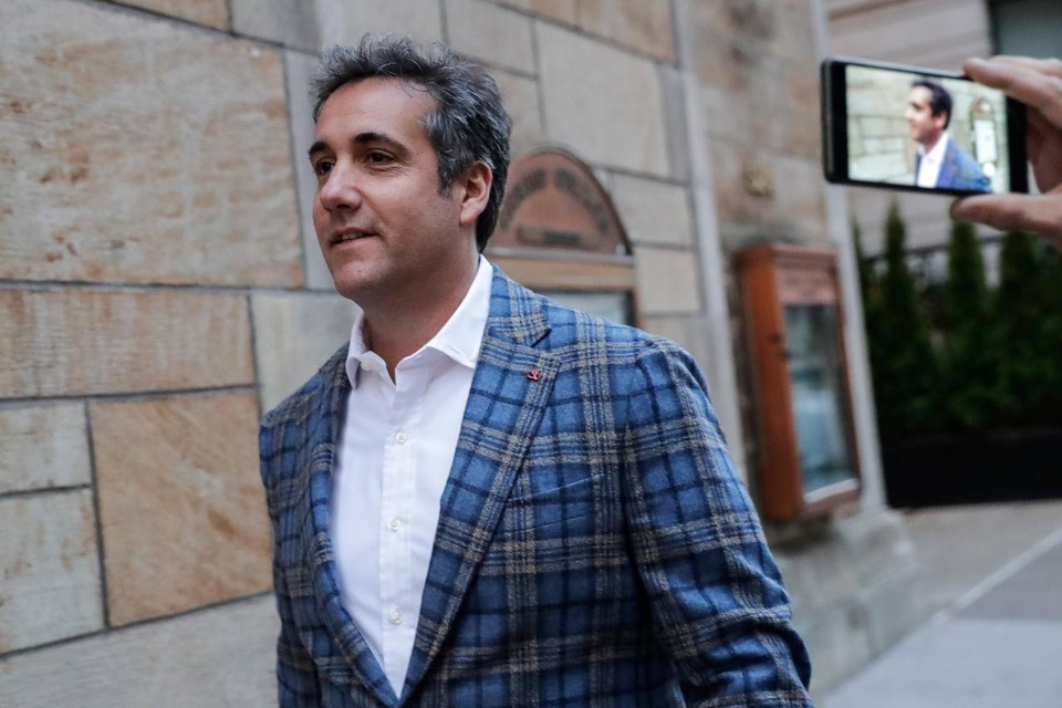 Kịch bản nào cho Tổng thống Trump sau cú “ngã ngựa” của 2 cựu trợ lý? - 2 Ông Micheal Cohen (Ảnh: Reuters)