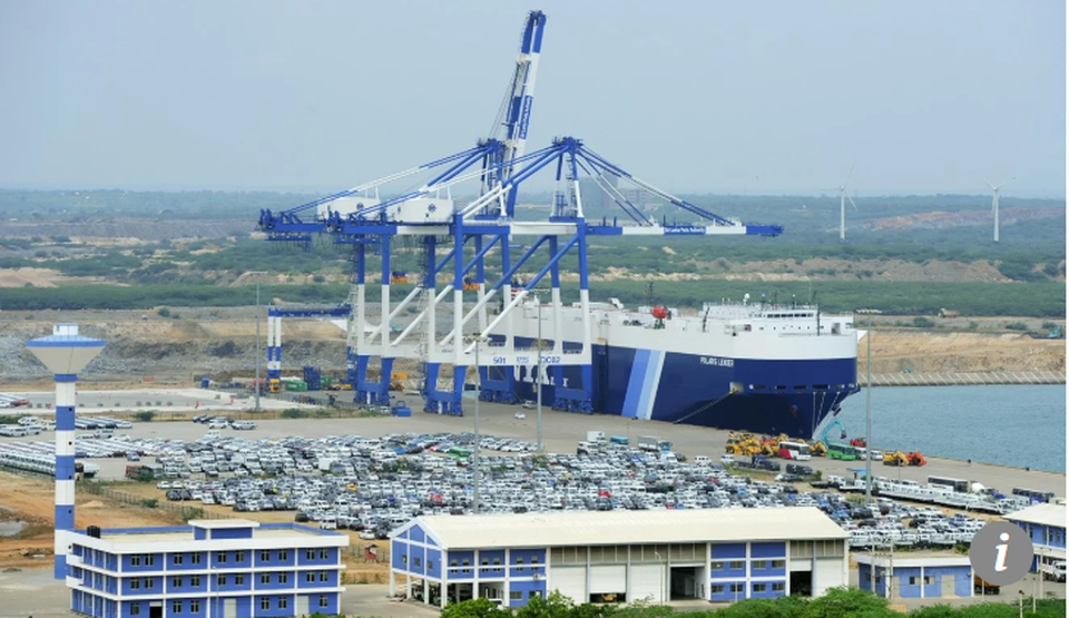Mỹ ráo riết kiềm chế ảnh hưởng của Trung Quốc ở Thái Bình Dương - 2 Cảng Hambantota của Sri Lanka được Trung Quốc thuê lại để trừ nợ (Ảnh: AFP)