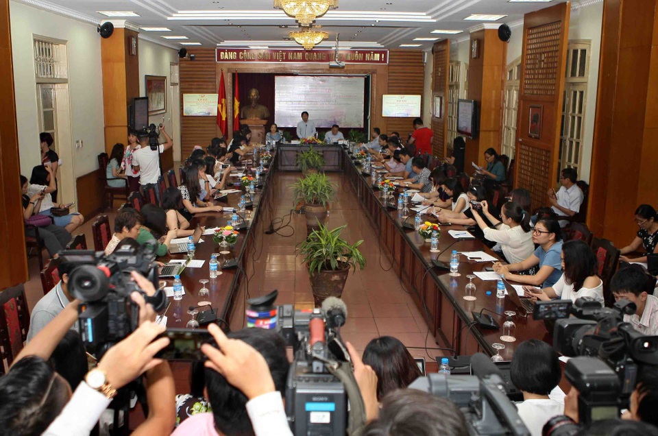 Cục Điện ảnh nói gì khi LHP Quốc tế Hà Nội bị chê nhạt nhoà? - 2 Toàn cảnh buổi họp báo về LHP Quốc tế Hà Nội lần thứ V diễn ra chiều 23/8. Ảnh: Tùng Long.