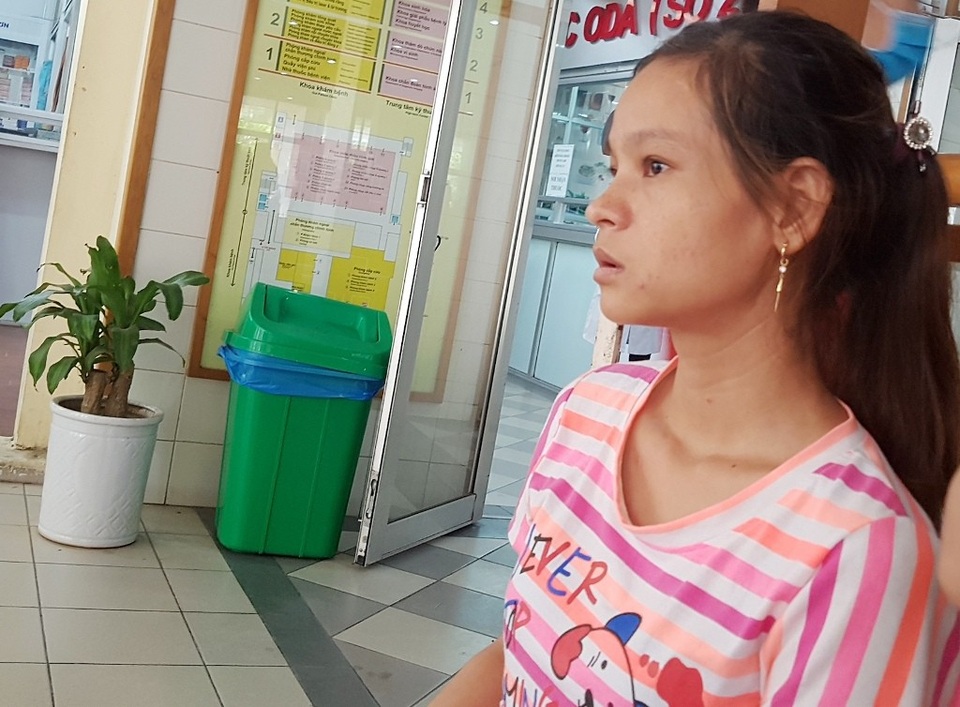 Chị Lê Thị P. kể chuyện lại với PV