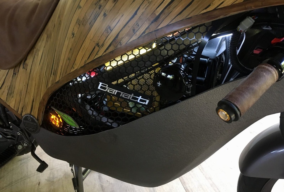 Độc đáo xe máy điện thân tre - 6