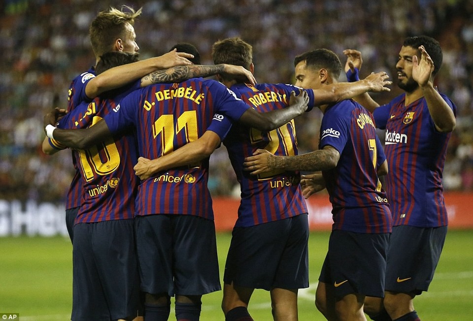 Messi nhạt nhòa, Barcelona vẫn giành trọn 3 điểm trước Valladolid - 5 Messi nhạt nhòa, Barcelona vẫn giành trọn 3 điểm trước Valladolid - 5