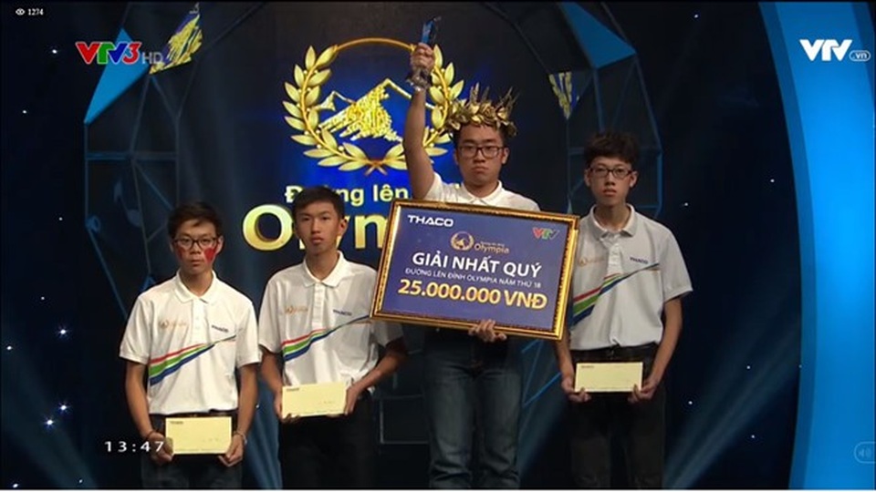 Hành trình đến trận Chung kết năm Olympia của 4 "nhà leo núi" - 2 Chu Quang Trường có quyết tâm cao và giỏi giành điểm Về đích từ tay đối thủ