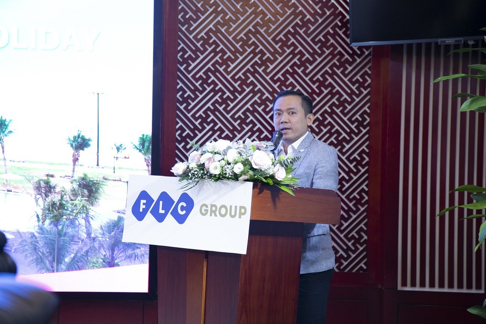 Ra mắt đại lý phân phối chính thức của FLC Holiday - 2 Ông Phan Ngọc Huy – Phó Chủ tịch Tập đoàn CMG.ASIA kiêm Chủ tịch Công ty TNHH CA360 phát biểu tại buổi lễ