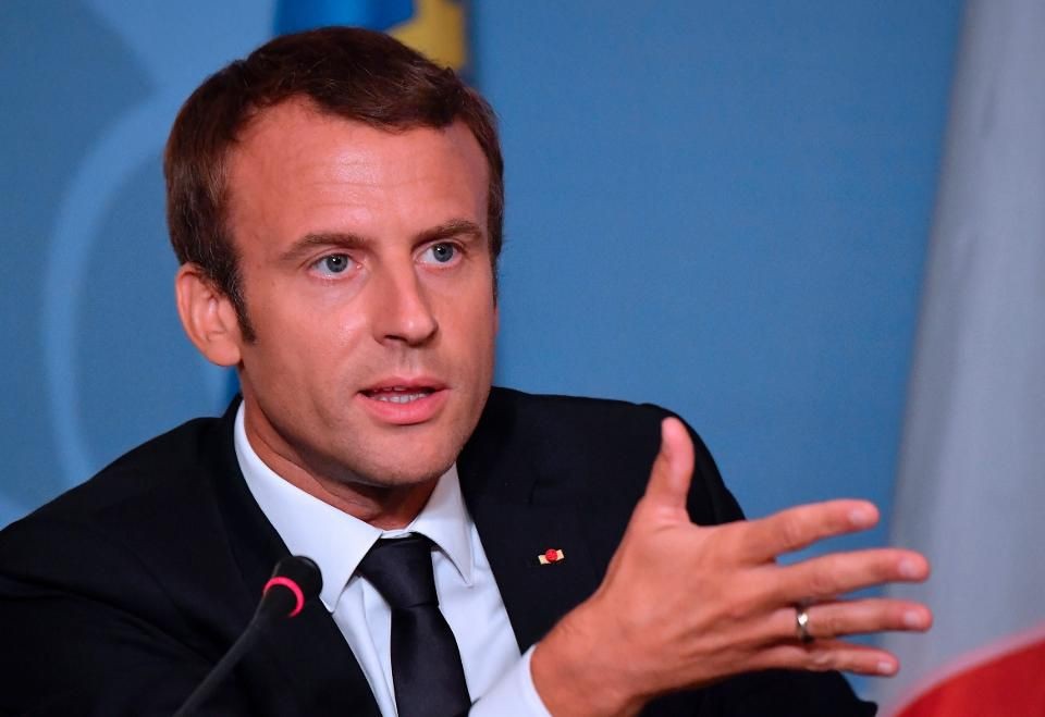 Tổng thống Macron cảnh báo liên quân Mỹ - Anh - Pháp có thể tấn công Syria - 1 Tổng thống Pháp Macron (Ảnh: AFP)
