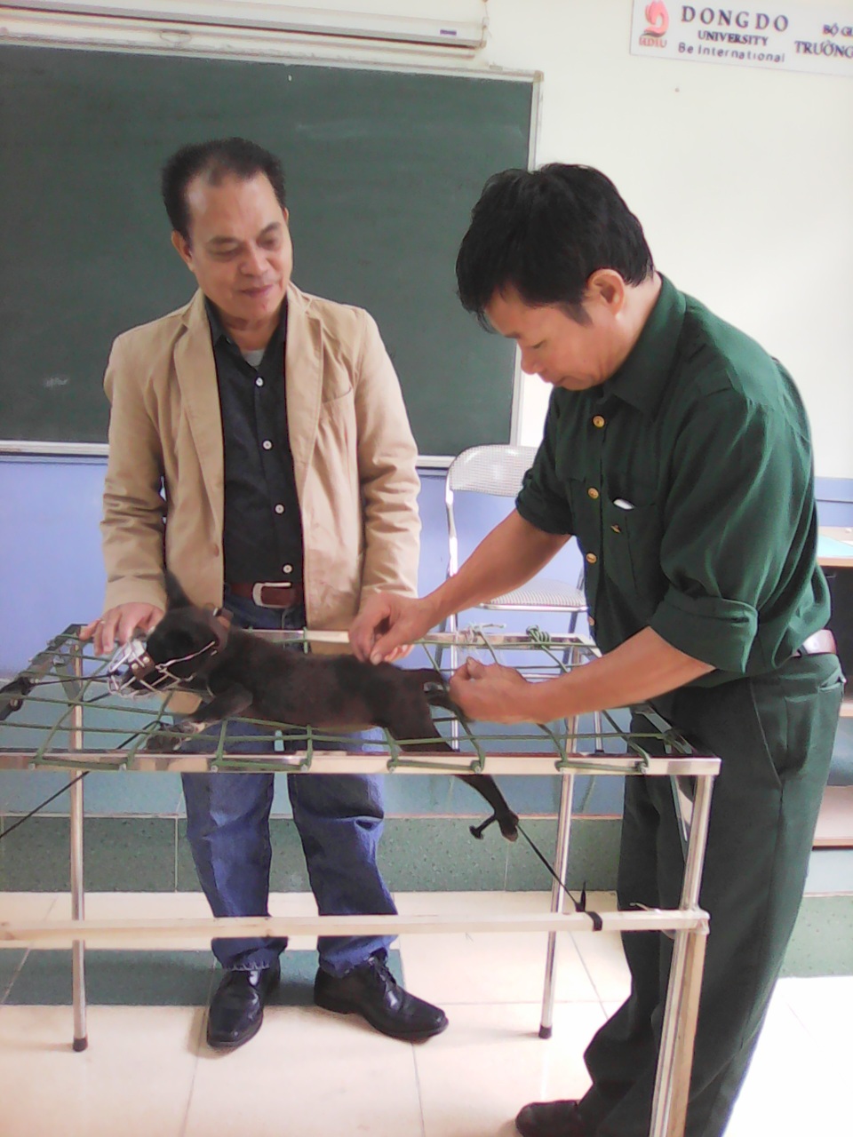 Xét tuyển 50 chỉ tiêu ngành Thú y Đại học hệ chính quy đợt 2 năm 2018 - 2019 - 2
Thầy giáo TS. Nguyễn Hùng Nguyệt hướng đẫn học viên.