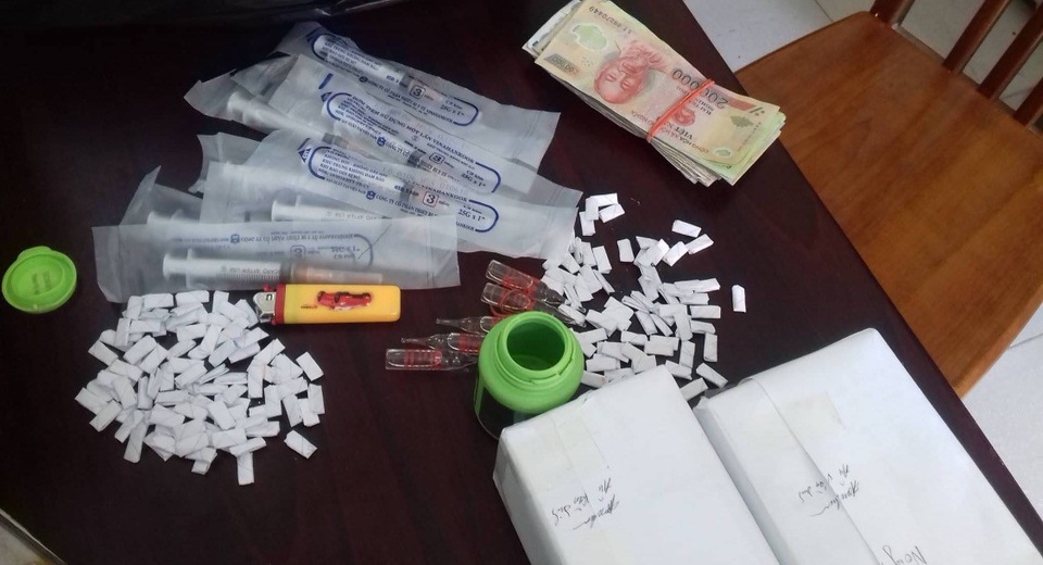 Bà trùm cùng người thân điều hành đường dây ma túy xuyên biên giới - 2 Tang vật vụ án