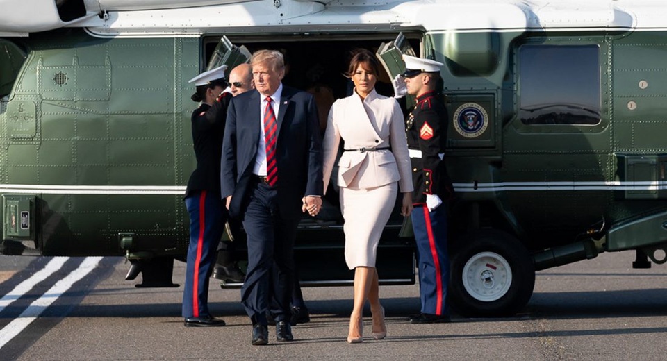 Đạt thỏa thuận NAFTA sơ bộ với Mexico, Mỹ dọa tăng thuế ô tô với Canada - 1
Tổng thống Mỹ Donald Trump và phu nhân