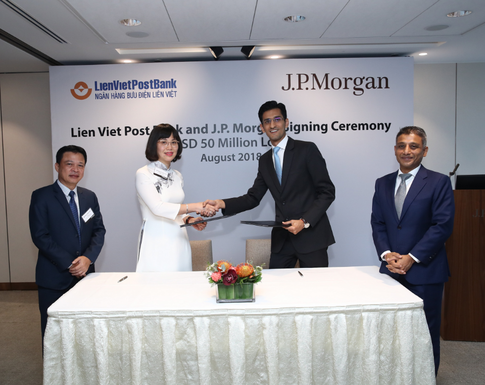 LienVietPostBank vay 50 triệu USD từ Ngân hàng JPMorgan Chase - 1 LienVietPostBank vay 50 triệu USD từ Ngân hàng JPMorgan Chase - 1