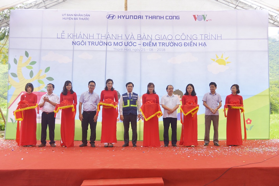 Hyundai Thành Công khánh thành điểm trường tiểu học tại Thanh Hóa - 1 Hyundai Thành Công khánh thành điểm trường tiểu học tại Thanh Hóa - 1