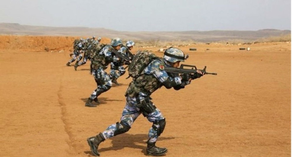 Trung Quốc xây căn cứ huấn luyện quân sự ở Afghanistan - 1 Quân đội Trung Quốc tập trận ở Djibouti (Ảnh: Sputnik)