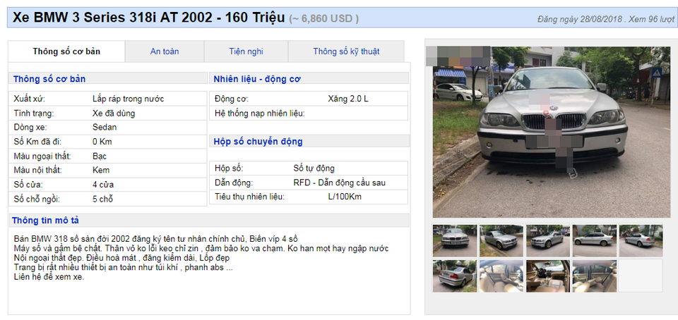 Lexus, Audi, BMW cũ giá trăm triệu đồng: Đau đớn phận xe sang ở Việt Nam - 3 Để cạnh tranh với xe cỏ và kéo khách của xe đời mới, hầu hết các dòng xe cũ này đều được bán với giá siêu rẻ.