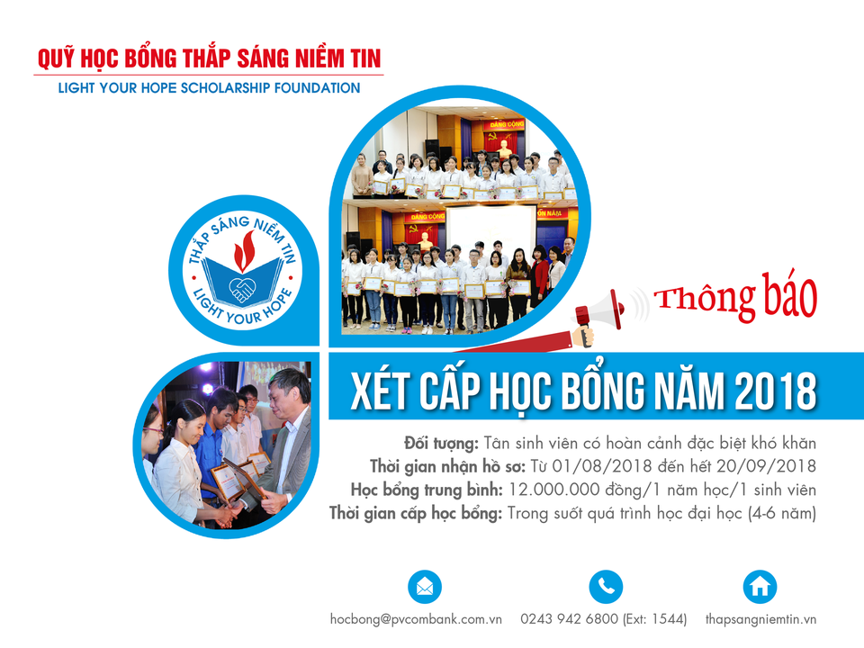 Quỹ học bổng Thắp Sáng Niềm Tin tiếp tục trao học bổng đến tân SV nghèo hiếu học năm 2018 - 1