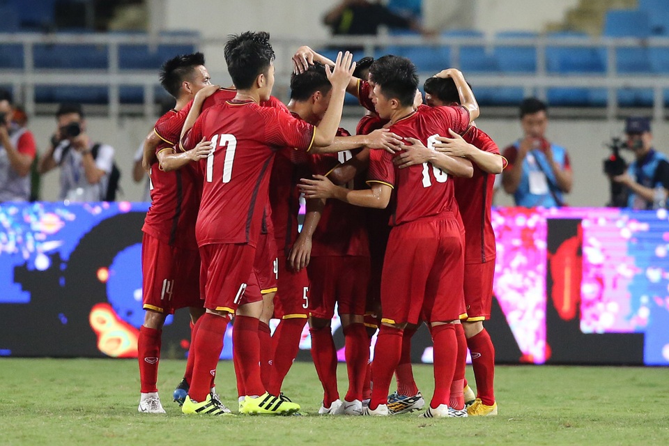 Olympic Việt Nam 2-1 Olympic Palestine: Anh Đức, Công Phượng ghi bàn - 2
Olympic Việt Nam giành 3 điểm đầu tay ở giải Tứ hùng - Ảnh: Gia Hưng