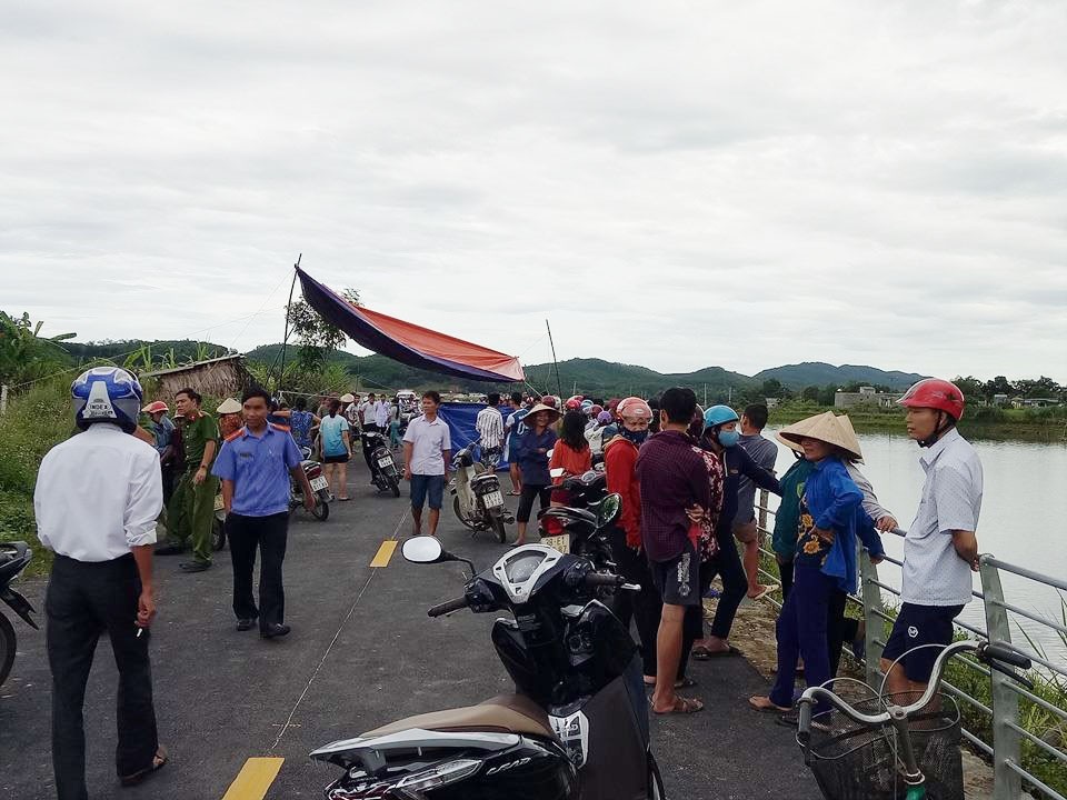 Khu vực phát hiện thi thể cháu S.