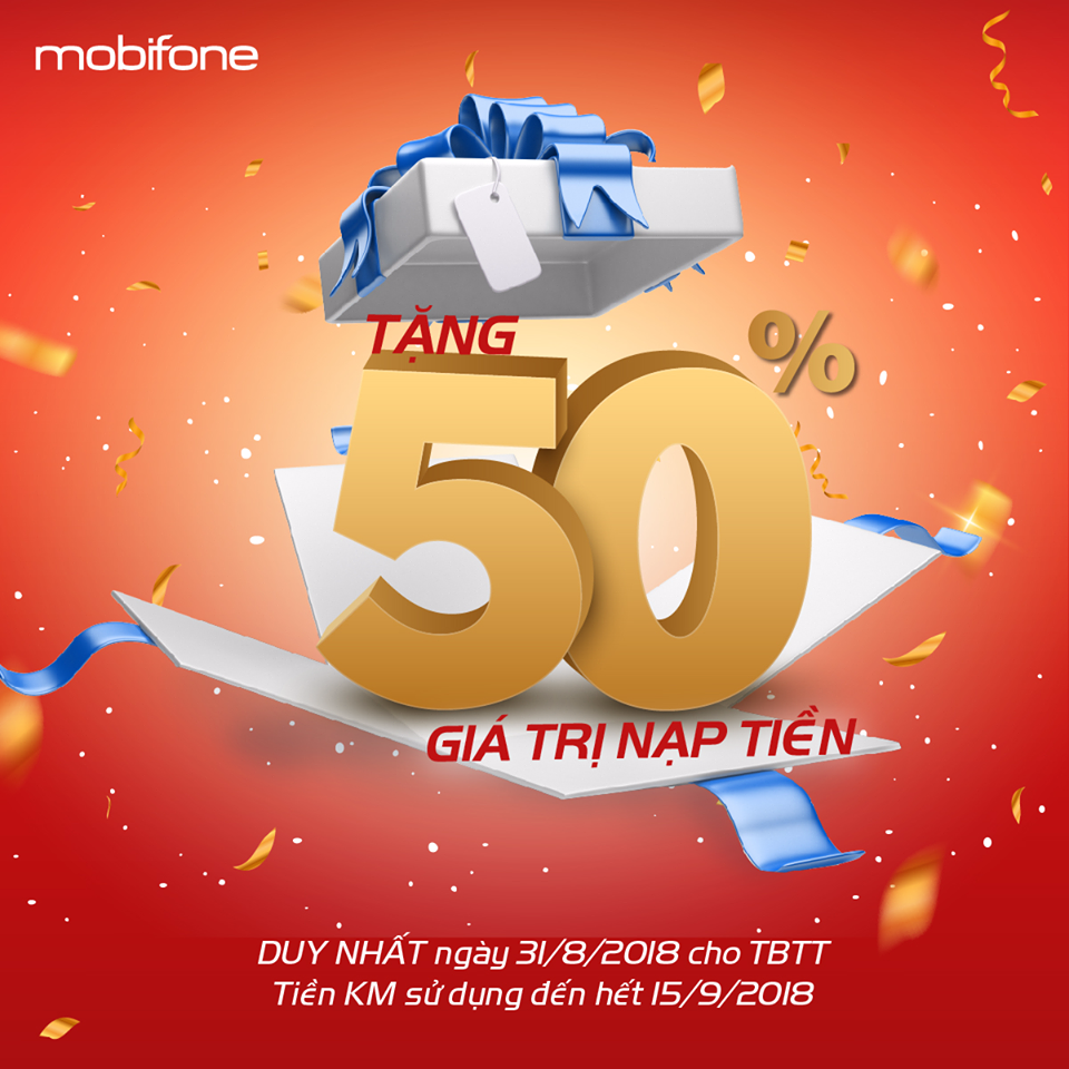 Tưng bừng đón Quốc khánh với khuyến mại 50% từ MobiFone - 1 Tưng bừng đón Quốc khánh với khuyến mại 50% từ MobiFone - 1
