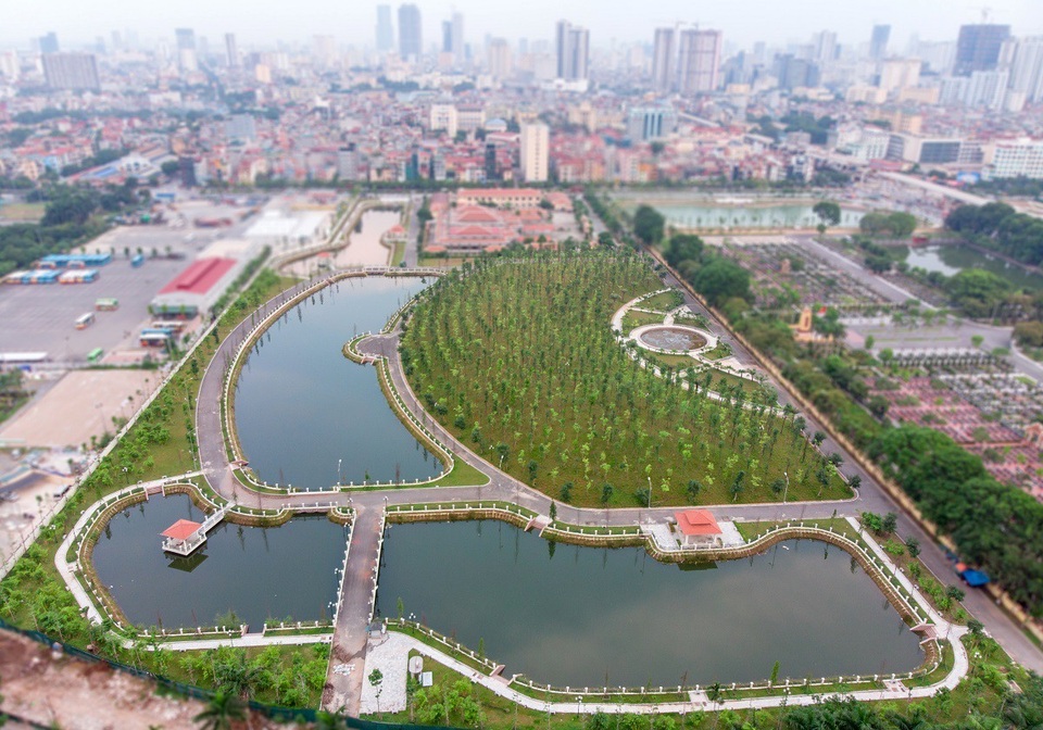 
Hồ điều hòa 15 ha từ tầm view của TNR Sky Park
