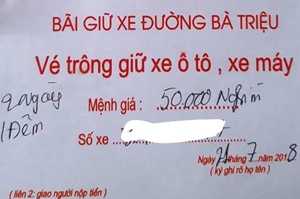Nhiều đơn vị trông giữ xe bị xử phạt vi phạm hành chính vì không thực hiện theo quy định