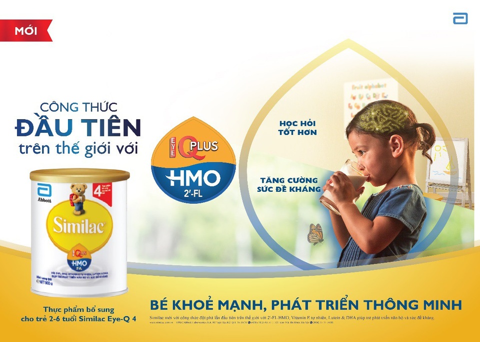 Giúp bé tránh xa táo bón bằng mẹo cực hay của 500 bà mẹ - 4 Similac® Eye-Q Plus là sữa công thức được chứng minh lâm sàng