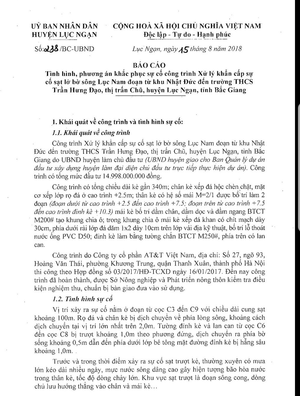 Bắc Giang: Kè chục tỷ vừa xây xong đã sạt, doanh nghiệp phải chịu toàn bộ chi phí khắc phục! - Ảnh 2.