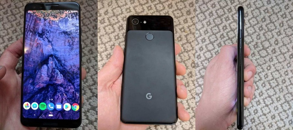 Ảnh thực tế rõ nét smartphone Pixel 3 của Google lần đầu bị lộ diện - 1 Mặt trước, mặt sau và cạnh bên của Pixel 3 có nhiều khác biệt so với phiên bản cũ