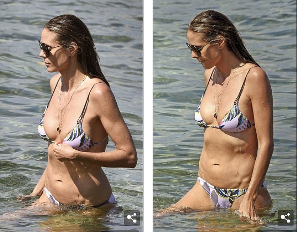 Heidi Klum thon thả với bikini - 6
Người đẹp cũng từng chia sẻ, cô không cảm thấy khó khăn khi yêu những người kém tuổi