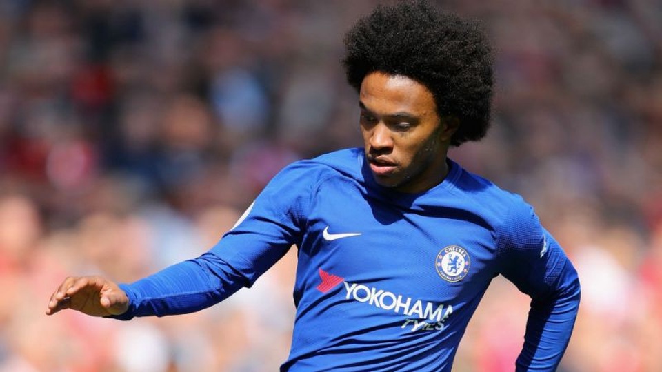 Chelsea sẽ giữ chân Willian, Morata đổi số áo - 1 HLV Maurizio Sarri hy vọng Willian sẽ ở lại Chelsea mùa giải tới