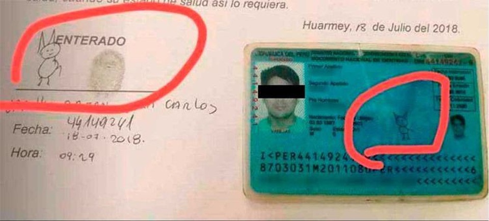 Chữ ký quá bá đạo, nghi phạm trở thành người nổi tiếng - 2 Juan sử dụng chữ ký này trong mọi giấy tờ của mình