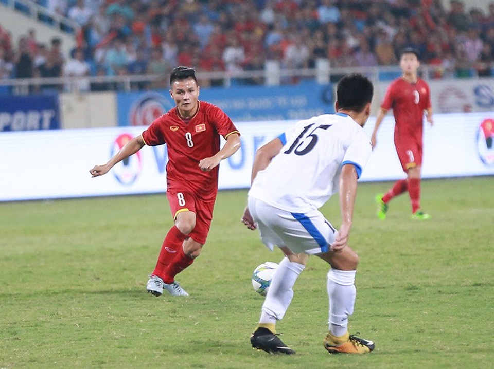 Olympic Việt Nam giấu bài và toan tính của HLV Park Hang Seo - 1 Suốt giải tứ hùng quốc tế, Quang Hải không trận nào đá đúng vị trí sở trường (ảnh: An An)