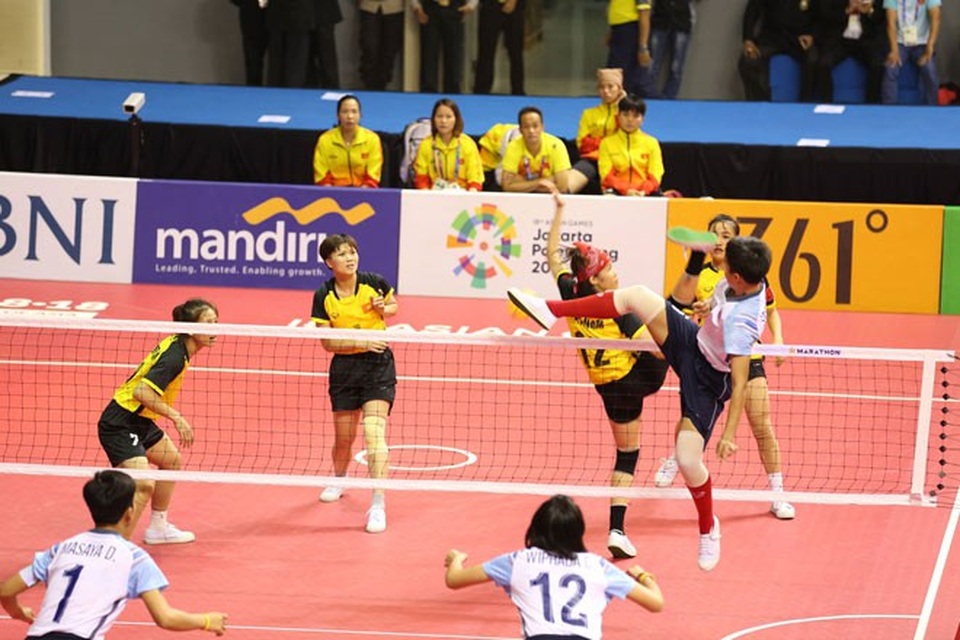 Kết quả thi đấu Asiad 2018 ngày 1/9: Cầu mây nữ giành HCB - 11
Đội tuyển cầu mây nữ Việt Nam sẽ có trận chung kết gặp Thái Lan