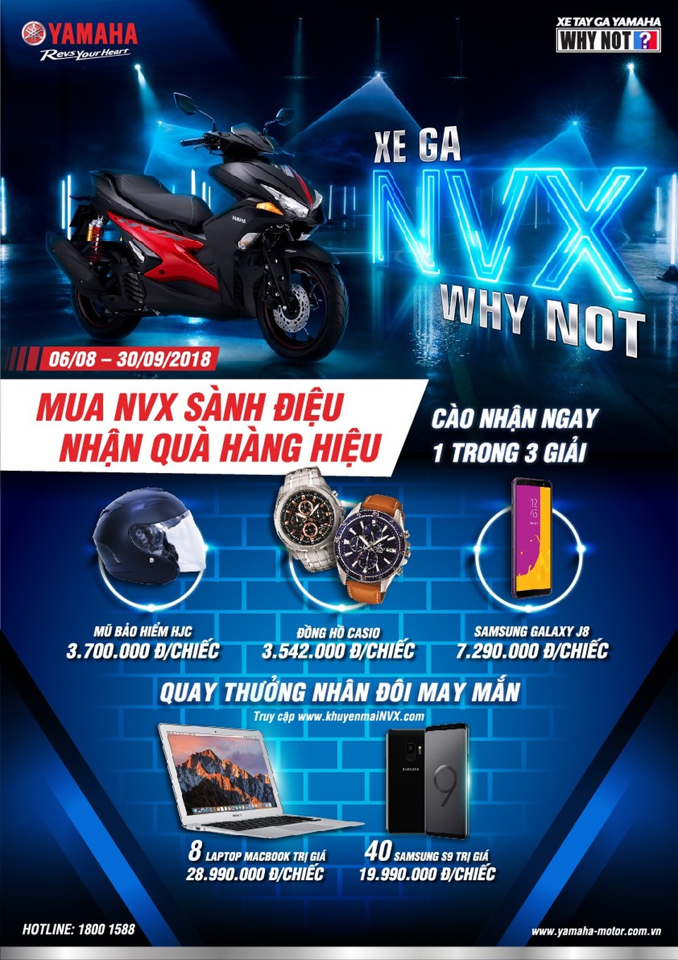 Trải nghiệm người dùng với NVX: Xe ga 155cc nhưng tiết kiệm xăng - 4
Chương trình khuyến mãi NVX vui lòng xem tại: https://khuyenmainvx.com/ hoặc xem thêm trên Fanpage Yamaha Motor Vietnam.