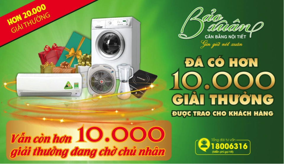 Giải mã “cơn sốt” mua viên uống cân bằng nội tiết tố nữ Bảo Xuân - 1
Khuyến mại Bảo Xuân: vẫn còn hơn 10.000 giải thưởng đang chờ chủ nhân