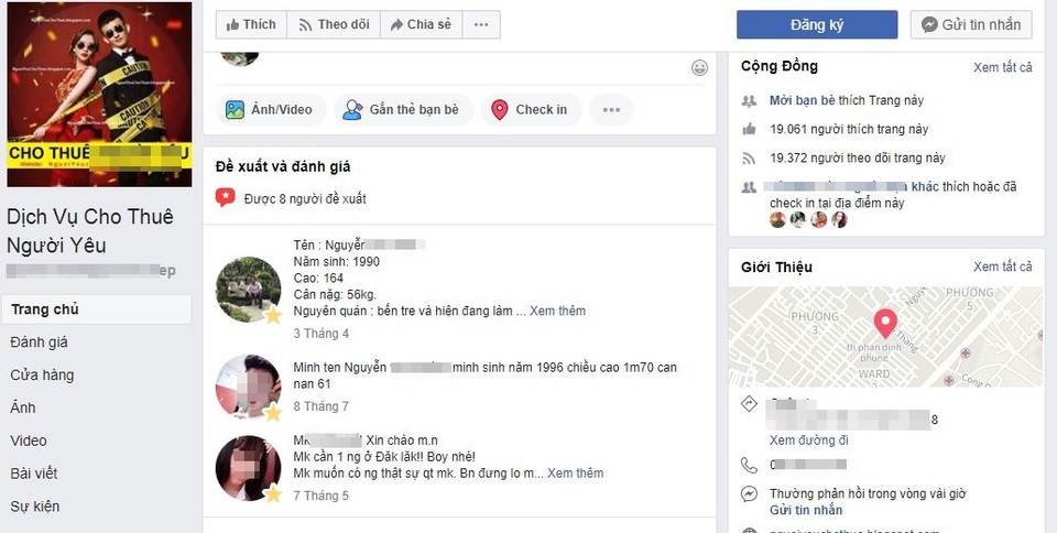 Kỳ lạ dịch vụ “thuê gấu”, “mượn soái ca” giá 4 triệu đi chơi trung thu - 1
Một fanpage cho thuê người yêu hoạt động khá sôi nổi trên facebook. Ảnh chụp màn hình