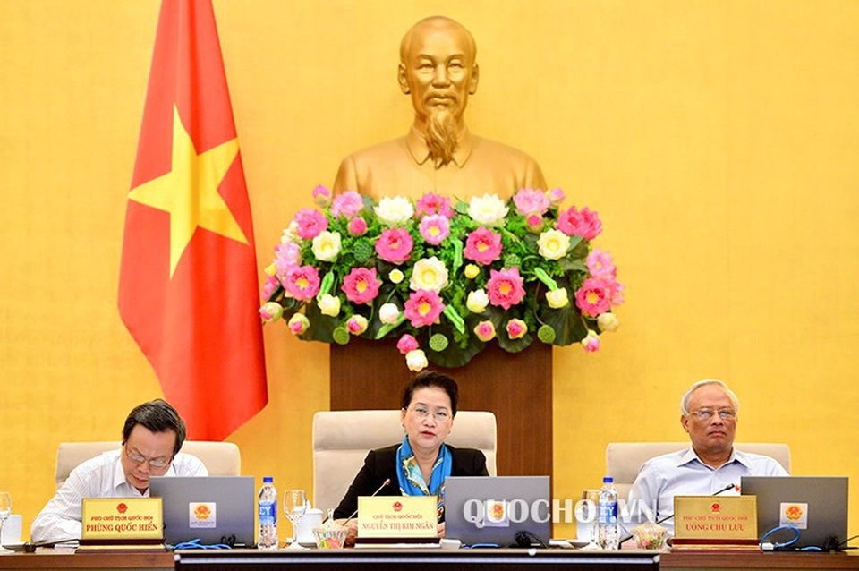 Quốc hội lấy phiếu tín nhiệm các chức danh vào đầu tháng 11 - 1
Chủ tịch Quốc hội Nguyễn Thị Kim Ngân chủ trì phiên họp thứ 27 của UB Thường vụ Quốc hội