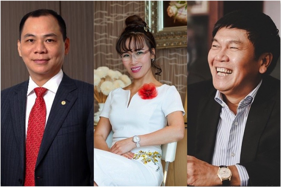 3 tỷ phú USD “kiếm bộn”; tiền đang “ầm ầm” dồn vào chứng khoán - 1
3 trong 4 tỷ phú của Việt Nam có cổ phiếu niêm yết trên sàn chứng khoán
