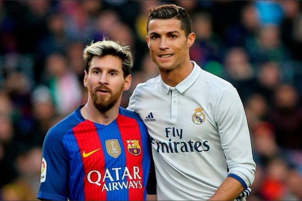 Cặp đôi ngôi sao Ronaldo (phải) và Messi (trái) có nhiều điểm tương đồng