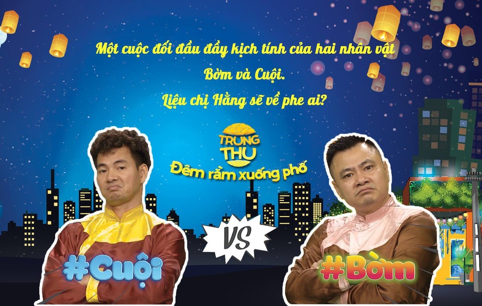 NSND Tự Long (Bờm) sẽ tranh tài gay cấn với NSƯT Xuân Bắc (Cuội) để giành chị Hằng Ái Phương.