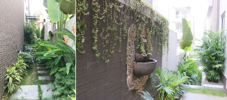 Trên những con đường rợp bóng cây xanh, lát đá thẩm mỹ, dẫn lối vào các biệt thự đẳng cấp, còn được trang trí bởi những chiếc ghế nghỉ chân xinh xắn vừa tăng tính thẩm mỹ vừa làm tôn thêm vẻ bình yên, an nhiên của toàn khu biệt thự.