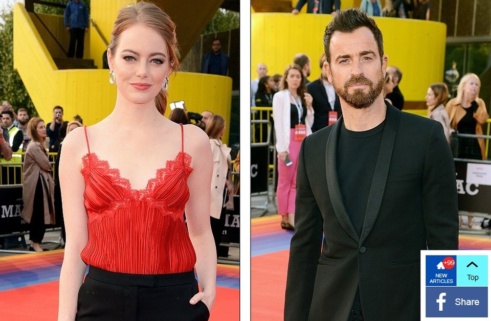 Emma Stone xinh đẹp tái xuất - 1
Emma Stone dự công chiếu phim mới cùng bạn diễn Justin Theroux