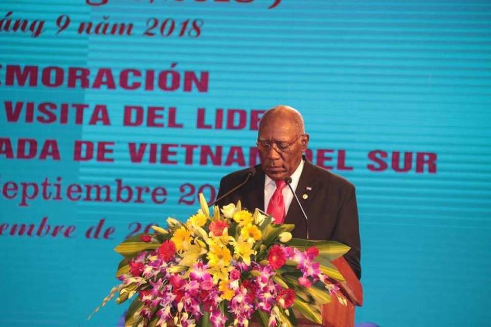 “Chủ tịch Fidel Castro luôn nhớ về Quảng Trị” - 5 Ông Salvador Valdés Mesa - Ủy viên Bộ Chính trị, Phó Chủ tịch thứ nhất Hội đồng Nhà nước Cuba cũng bày tỏ tình cảm tốt đẹp với Việt Nam