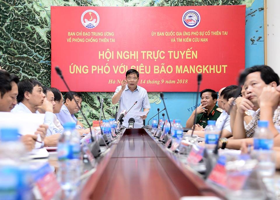 Siêu bão Mangkhut sẽ ảnh hưởng trực tiếp 27 tỉnh phía Bắc và Thanh Hóa - 1 Quang cảnh hội nghị...
