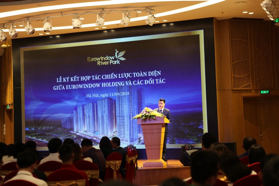Ông Nguyễn Mạnh Cường - Giám đốc Sàn Giao dịch BĐS Eurowindow Holding chia sẻ về ý tưởng thiết kế, triết lý xây dựng và định hướng phát triển dự án Eurowindow River Park