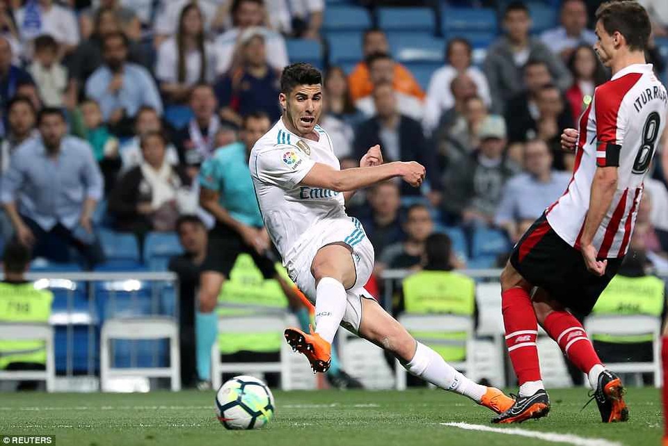 Real Madrid và chuyến đi bão táp đến San Mames - 3
Asensio đang chơi rất hay khi được đá chính tại Real Madrid