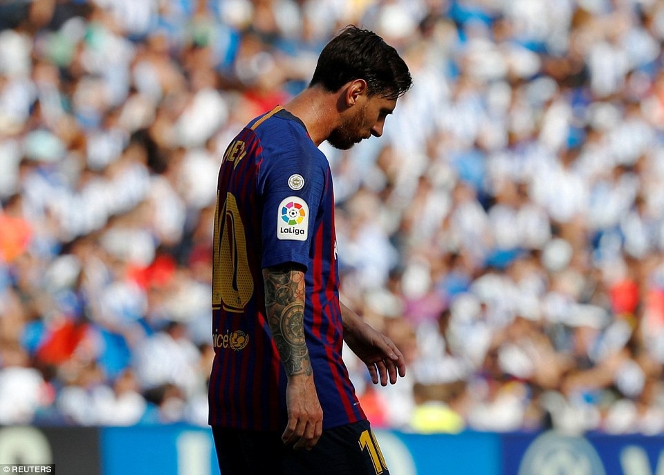 Ngược dòng hạ Sociedad, Barcelona tiếp tục toàn thắng ở La Liga - 4
Lionel Messi để lại nhiều nỗi thất vọng ở trận đấu này