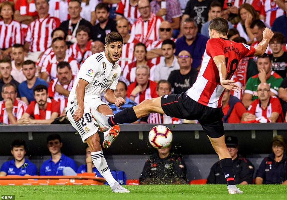 Hòa thất vọng Bilbao, Real Madrid đứt mạch toàn thắng ở La Liga - 9
Tài năng trẻ Asensio đã có một trận đấu gây thất vọng