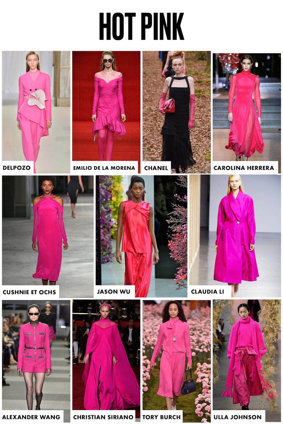 Những xu hướng mới của thời trang thu đông 2018 - 4
Màu hồng rực rỡ của Chanel, Jason Wu, Christian Siriano, Tory Burch... đang được yêu thích
