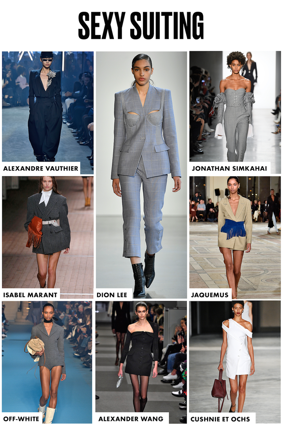 Những xu hướng mới của thời trang thu đông 2018 - 5
Nhiều kiểu vest cách tân sexy của Dion Lee, Alexander Wang, Off- White... được các cô gái trẻ ưa chuộng
