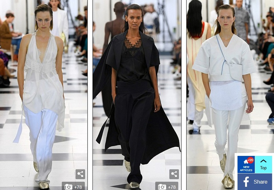 Cả gia đình tới cổ vũ show diễn của Victoria Beckham - 8
Các thiết kế xuân hè 2019 của Victoria Beckham