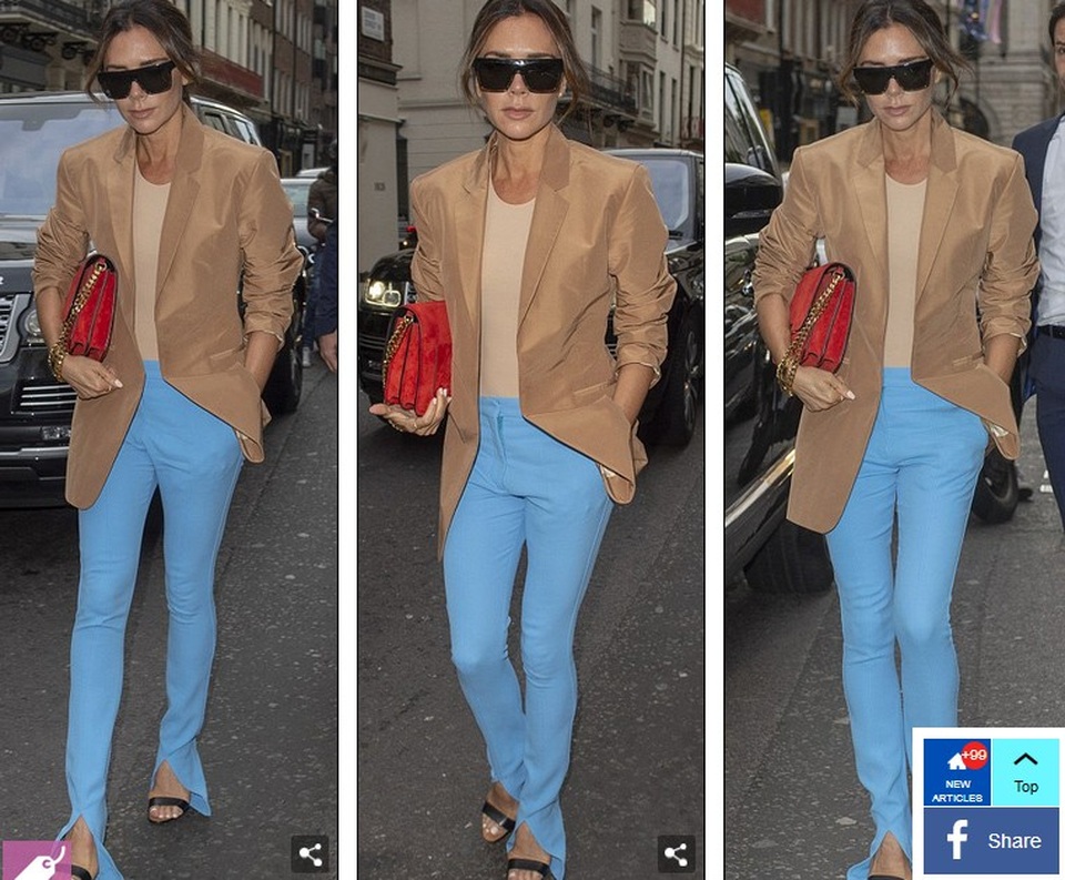 Cả gia đình tới cổ vũ show diễn của Victoria Beckham - 13
Victoria Beckham trước buổi trình diễn thời trang