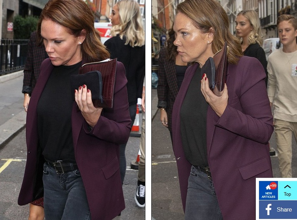 Cả gia đình tới cổ vũ show diễn của Victoria Beckham - 19
Chị gái Vic - Louise Adams cũng tới xem show diễn của em